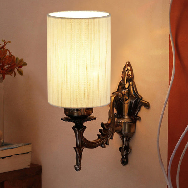 Buy Vista Edrel Cylindrical Wall Lamp - Off White Wall Lamp from Vaaree