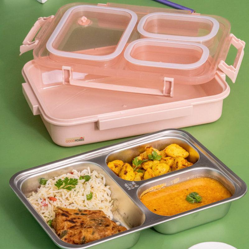 Buy Miso Kids Leakproof Lunch Box with Compartments (Pink) - 850 ML Tiffins & Lunch Box from Vaaree