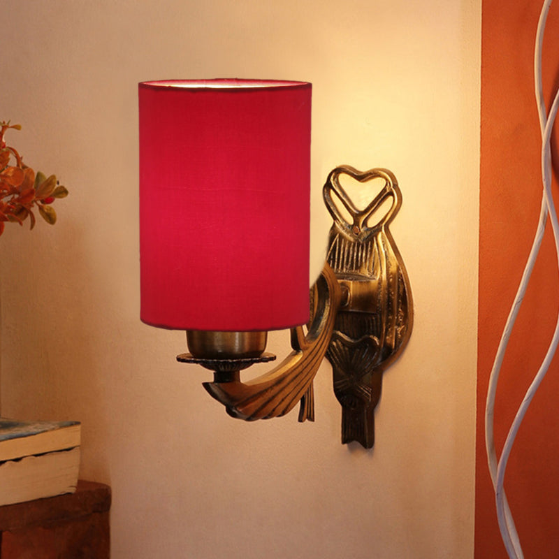 Wall Lamp - Love Gleam Atva Cylindrical Wall Lamp - Red