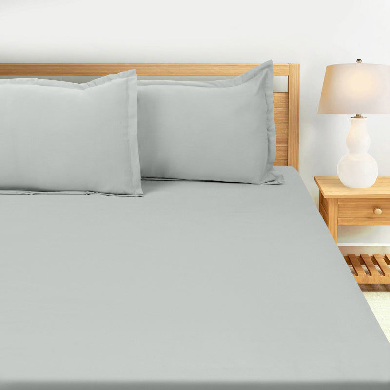 Bedsheets - Sanumi Solid Bedsheet - Grey