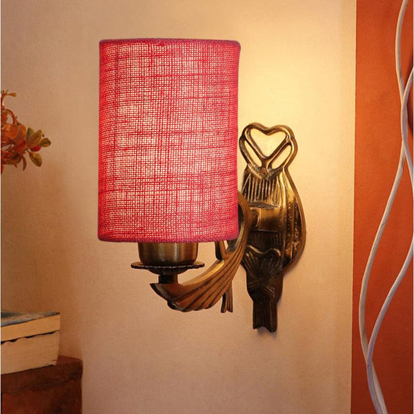 Buy Love Gleam Atva Cylindrical Wall Lamp - Pink Wall Lamp from Vaaree