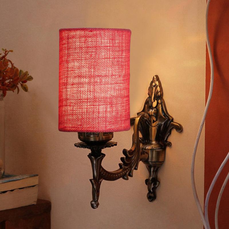 Buy Vista Edrel Cylindrical Wall Lamp - Pink Wall Lamp from Vaaree