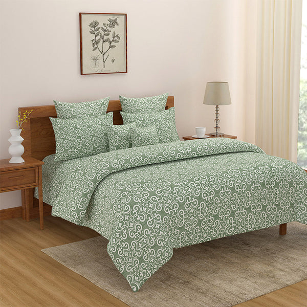 Daksha Ethnic Comforter - Green