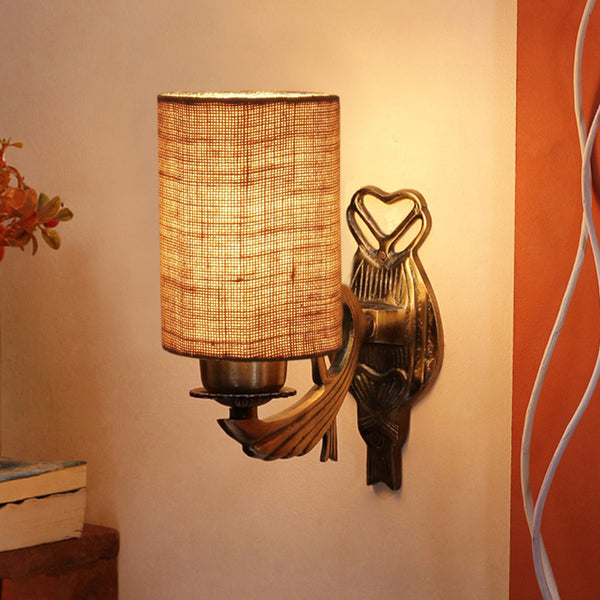 Buy Love Gleam Atva Cylindrical Wall Lamp - Beige Wall Lamp from Vaaree