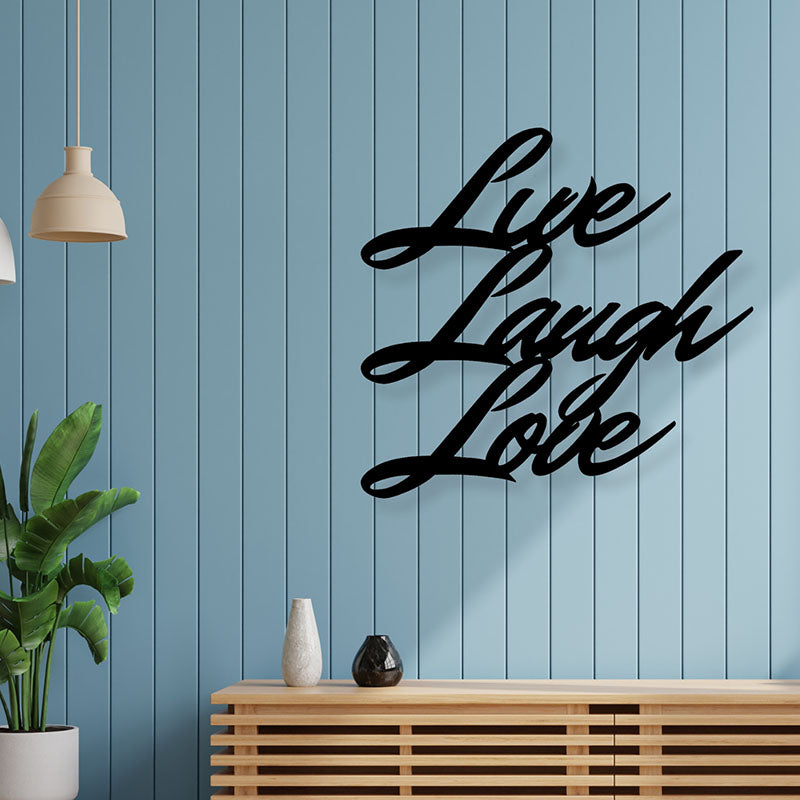 Wall Accents - Live Laugh Love Typography Wall Art