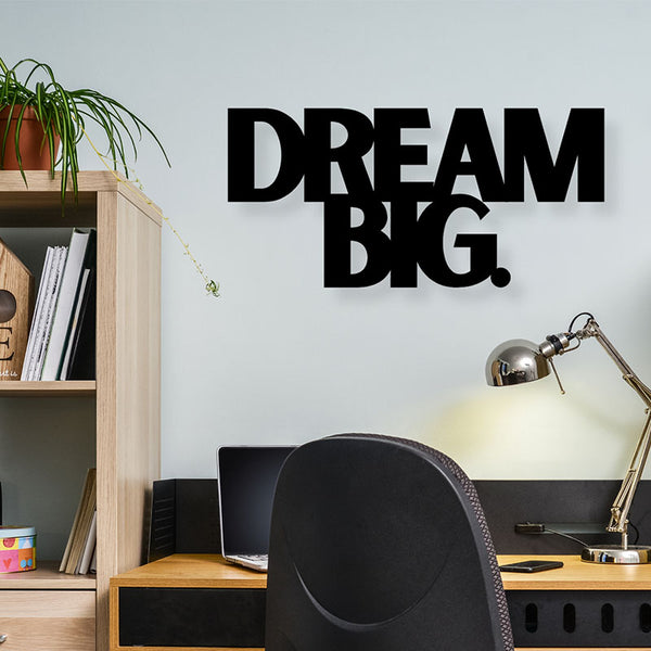 Wall Accents - Dream Big Typography Wall Art