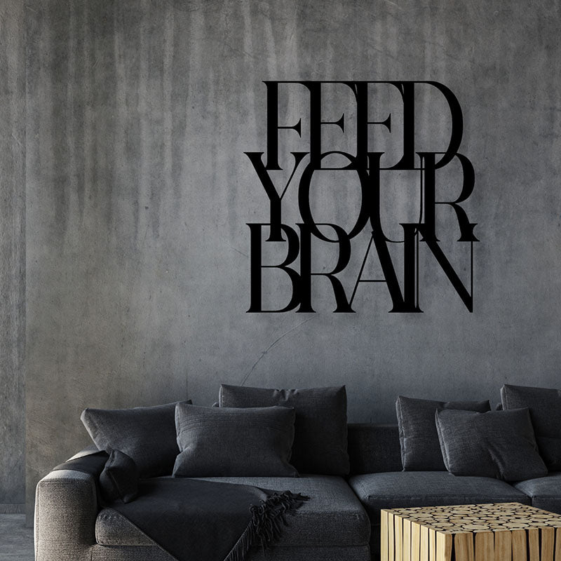 Wall Accents - Feed Your Bran Typography Wall Art