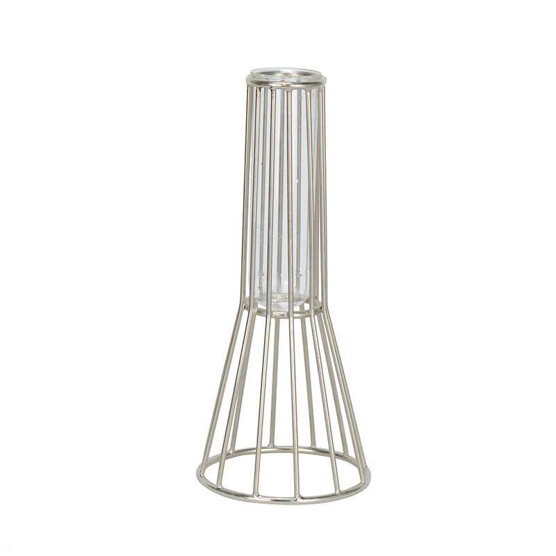 Vase - Iara Test Tube Planter - Silver