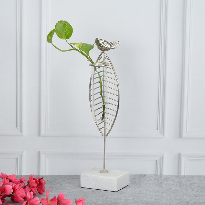 Vase - Birdo Test Tube Planter - Silver