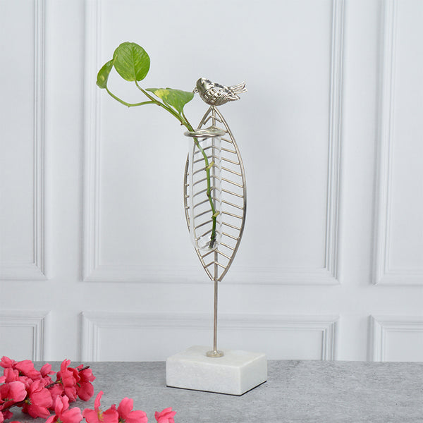 Buy Birdo Test Tube Planter - Silver Vase from Vaaree