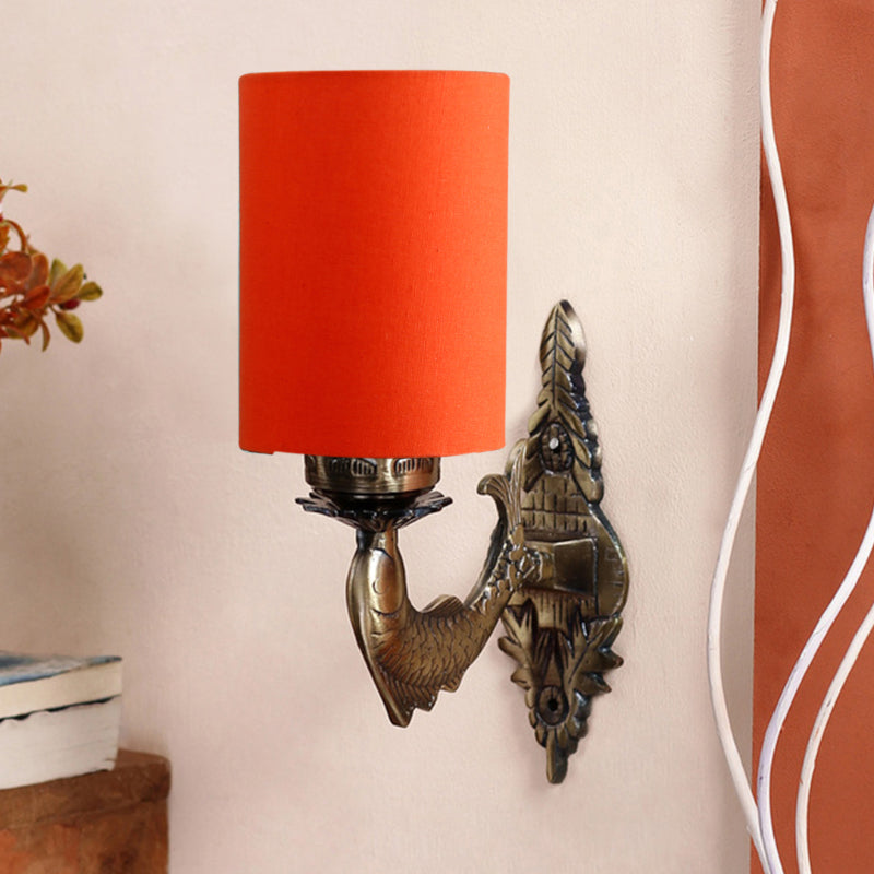 Buy Ziada Stiva Cylindrical Wall Lamp - Orange Wall Lamp from Vaaree