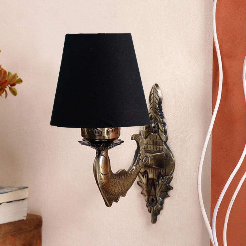 Wall Lamp - Ziada Stiva Conical Wall Lamp - Black