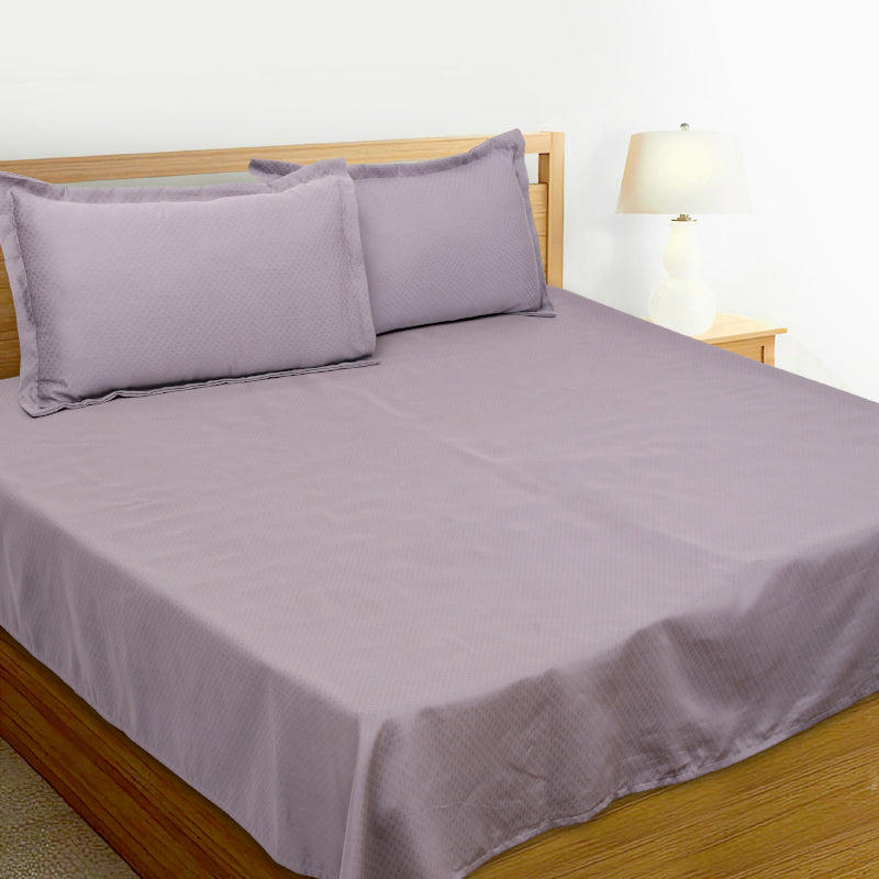 Buy Sanumi Solid Bedsheet - Dust Purple Bedsheets from Vaaree