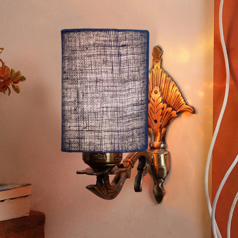 Wall Lamp - Magda Masique Cylindrical Wall Lamp - Blue