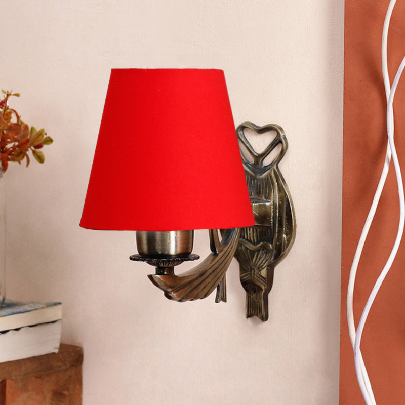 Buy Love Gleam Atva Conical Wall Lamp - Red Wall Lamp from Vaaree