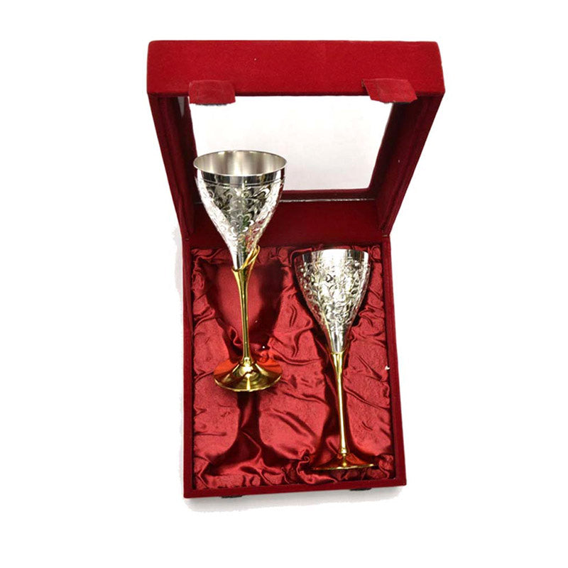 Buy Safina Wine Goblet (200 ML) - Set Of Two Wine & Champagne Glasses from Vaaree