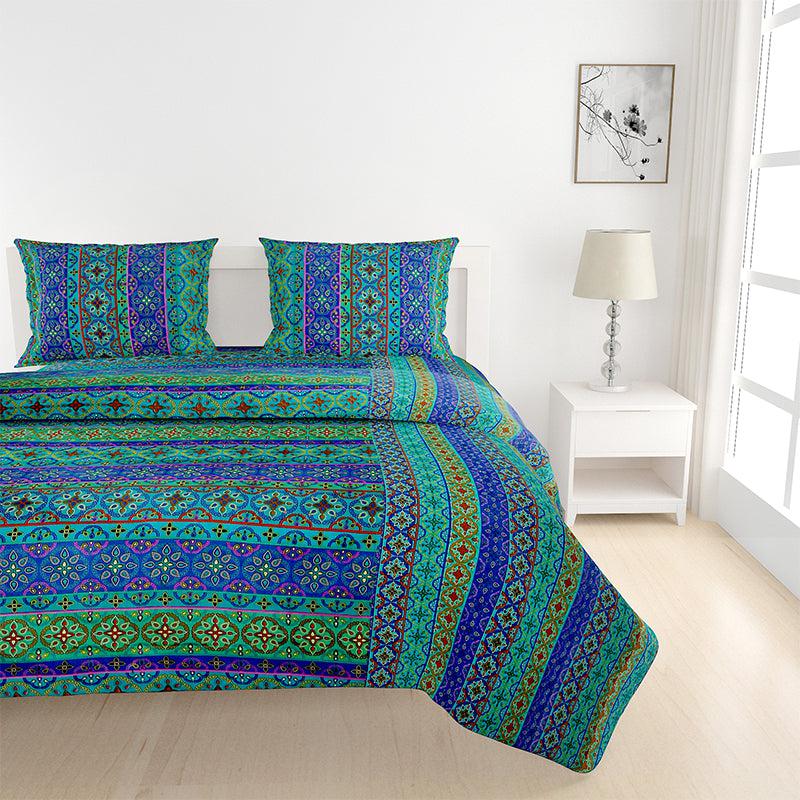 Buy Nakhera Striped Ethnic Bedding Set Bedding Set from Vaaree