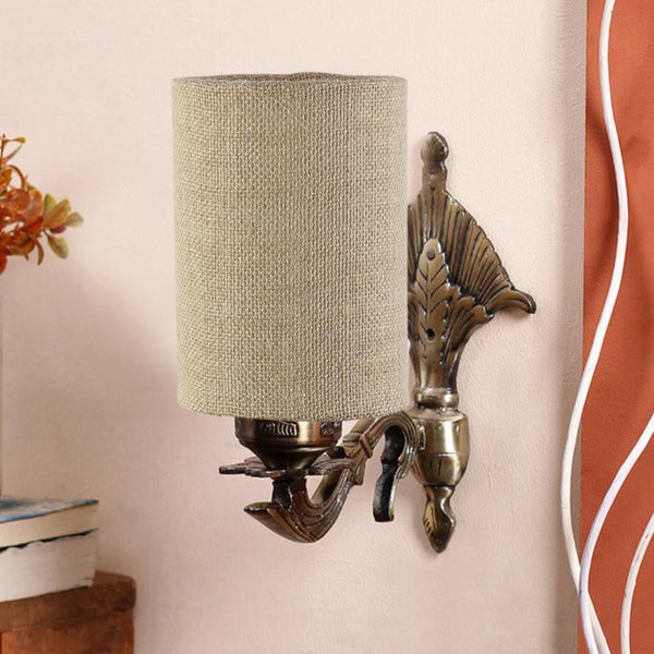 Wall Lamp - Magda Masique Cylindrical Wall Lamp - Beige