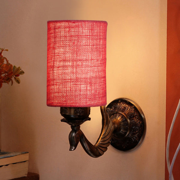 Wall Lamp - Amro Retro Cylindrical Wall Lamp - Pink