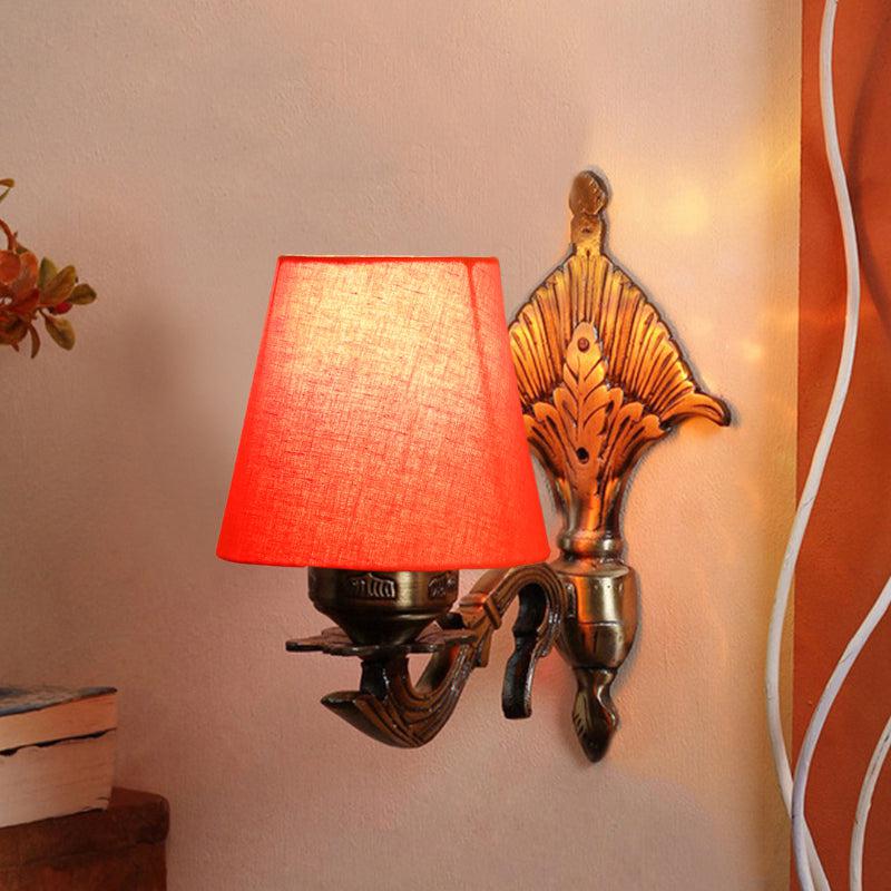 Buy Magda Masique Conical Wall Lamp - Orange Wall Lamp from Vaaree