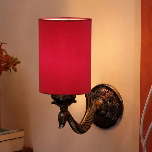 Buy Amro Retro Cylindrical Wall Lamp - Red Wall Lamp from Vaaree