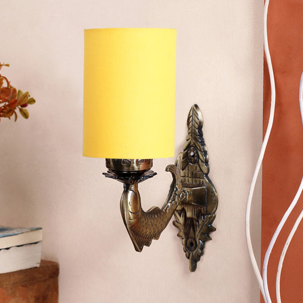 Buy Ziada Stiva Cylindrical Wall Lamp - Yellow Wall Lamp from Vaaree