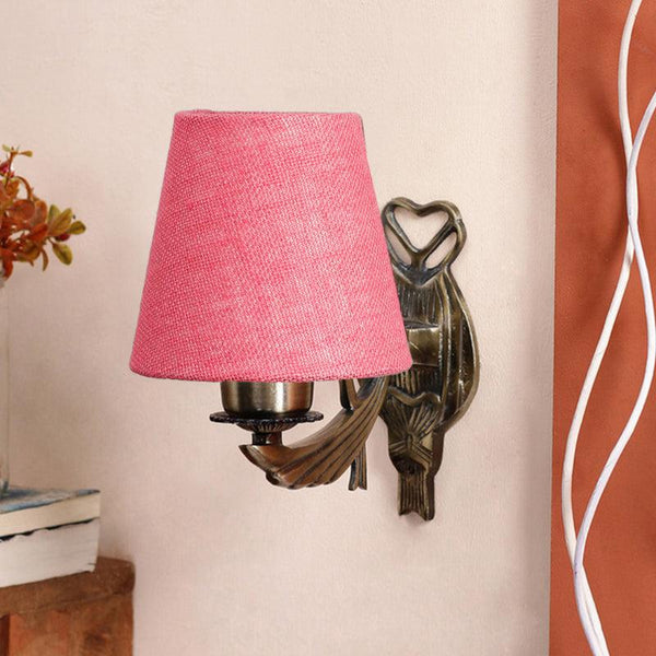 Buy Love Gleam Atva Conical Wall Lamp - Pink Wall Lamp from Vaaree