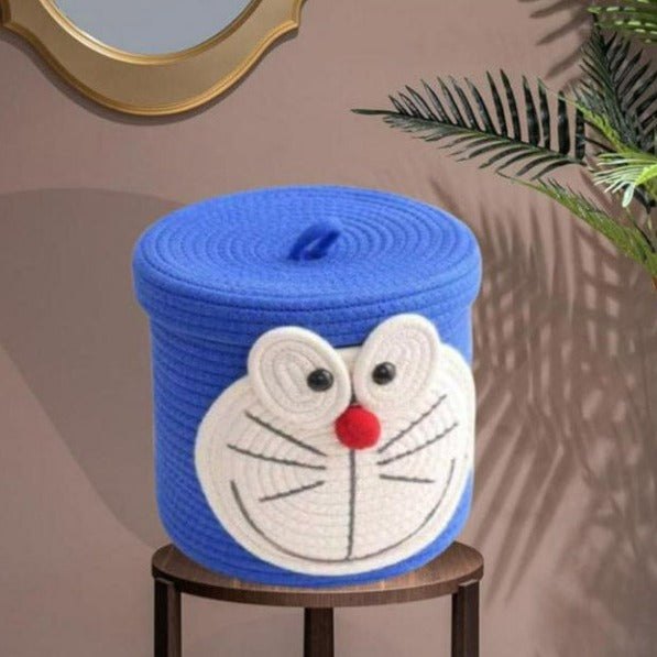 Storage Basket - Doraemon Buddy Natural Fiber Kids Storage Basket