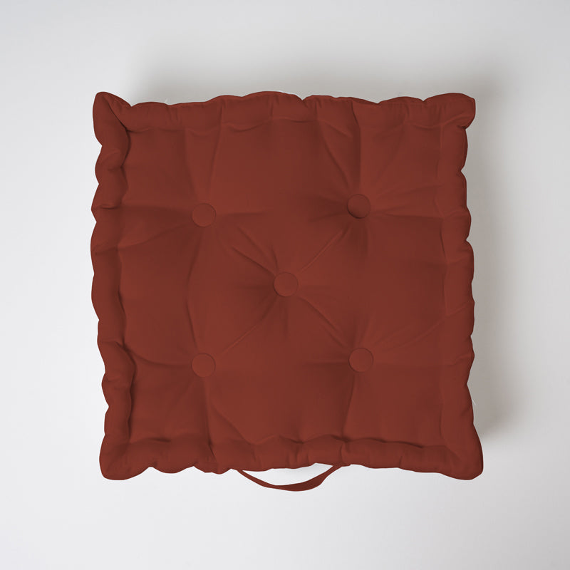 Floor Cushions - Marlon Floor Cushion (Terracotta Brown) - Set Of Four