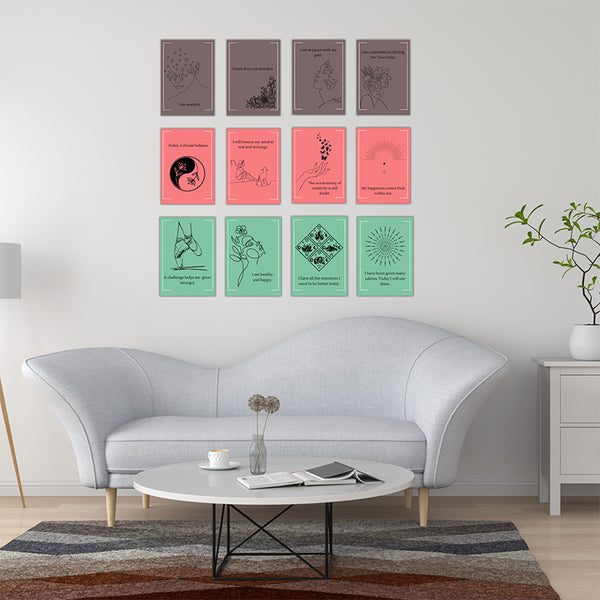 Buy Celebrating Self Wall Poster - Set Of Twelve Wall Poster from Vaaree