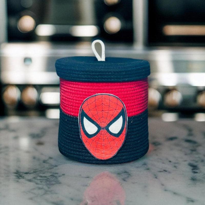 Buy Spidey Hero Natural Fiber Kids Storage Basket Storage Basket from Vaaree