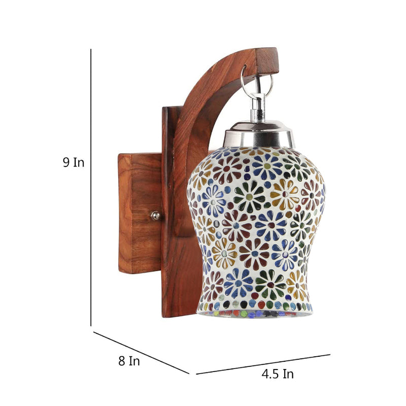 Wall Lamp - Ervo Forma Floral Mosaic Wall Lamp