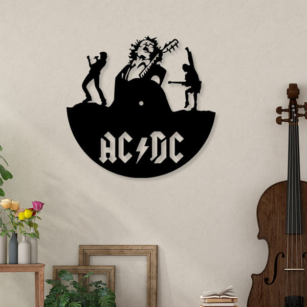 Wall Accents - Ac Dc Black Wall Art