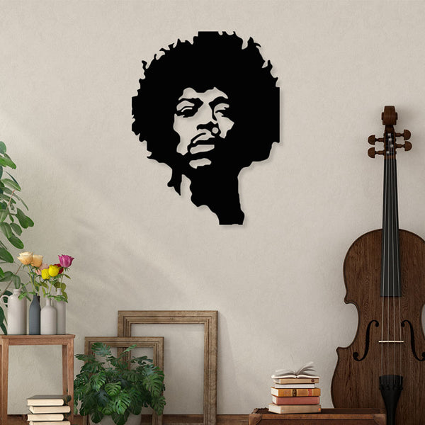 Wall Accents - Jimi Hendrix Black Wall Art