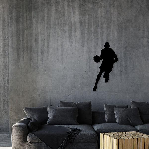 Wall Accents - Michael Jordan Basketball Black Wall Art