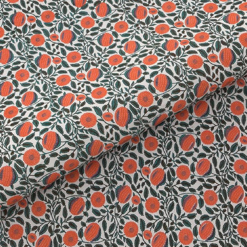 Bedsheets - Kavin Floral Bedsheet - Peach