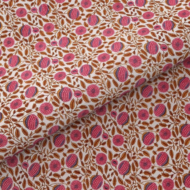 Bedsheets - Kavin Floral Bedsheet - Pink