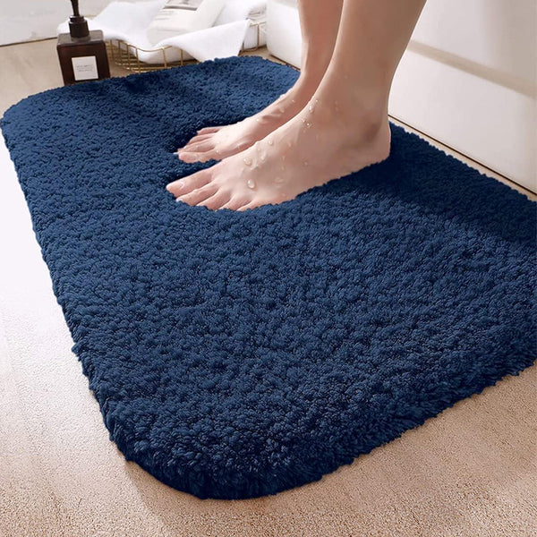 Buy Lois Anti Skid Bath Mat - Blue Bath Mats from Vaaree