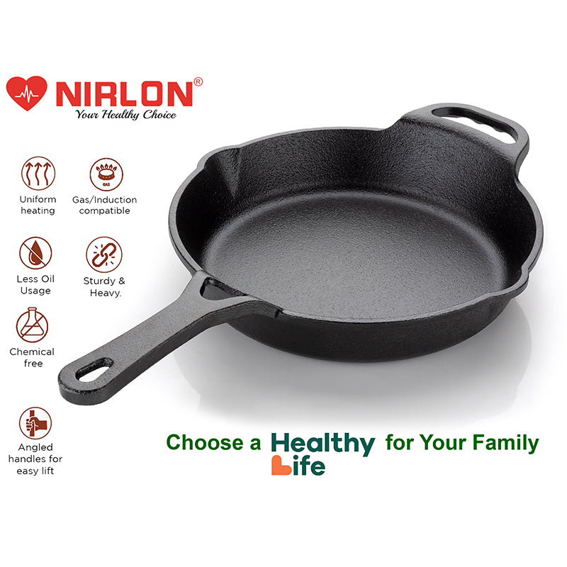 Buy Nirlon Cast Iron Frying Pan Frying Pan from Vaaree