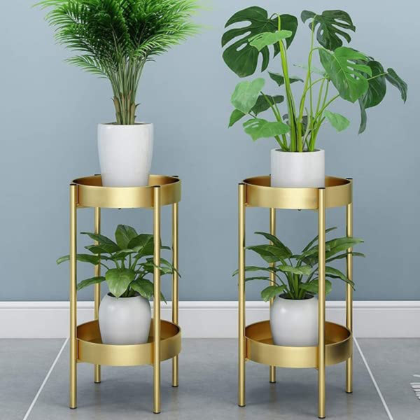 Buy Tuila Metal Floor Planter - Set Of Two Pots & Planters from Vaaree