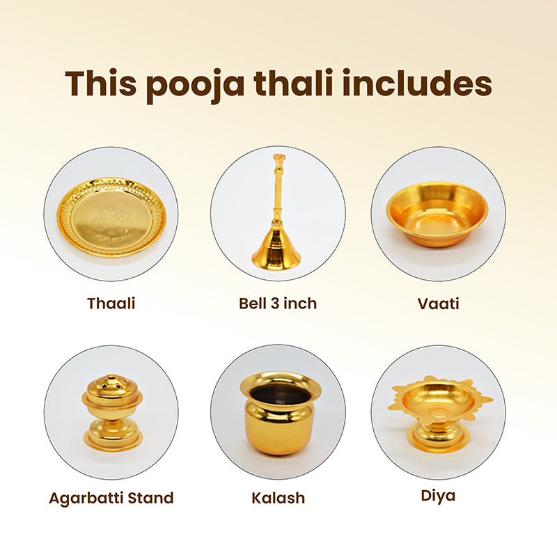 Buy Alma Pooja Thali Pooja Thali & Sets from Vaaree