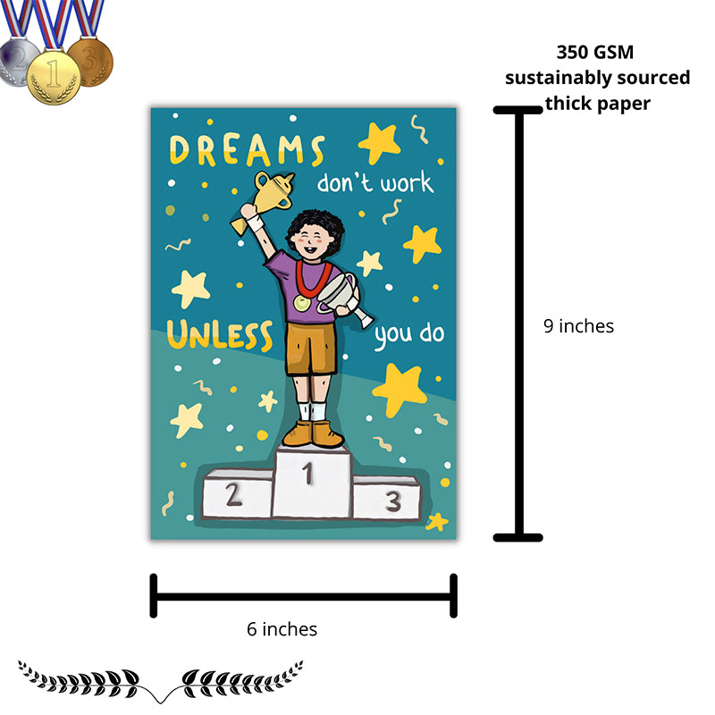 Buy Dreams Vibrant Wall Poster - Set Of Six Wall Poster from Vaaree