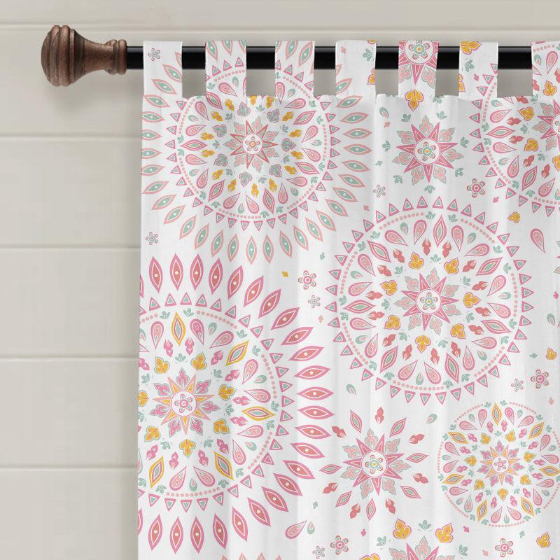 Buy Mandala Tab Top Medium Width Curtain Curtains from Vaaree