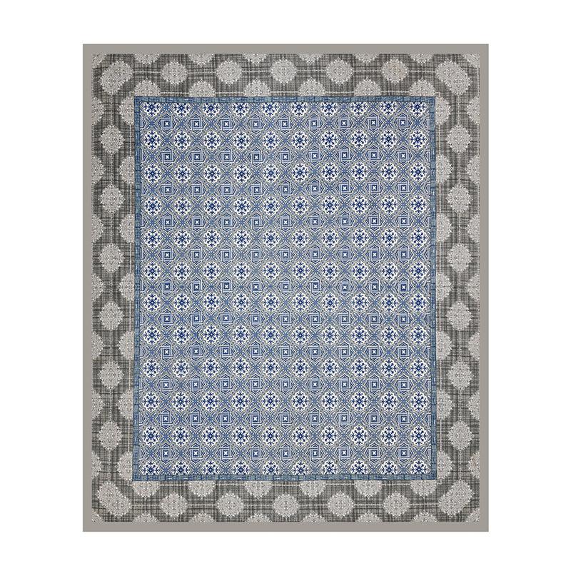 Buy Ima Ethnic Bedsheet - Grey & Blue Bedsheets from Vaaree