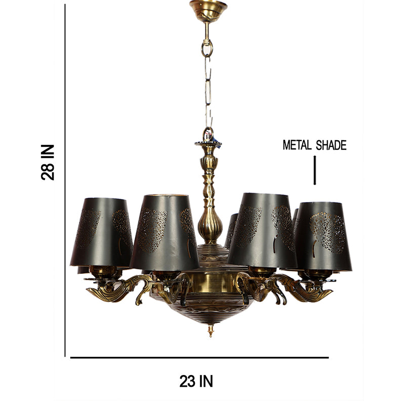 Ceiling Lamp - Candra Etched Vilona Chandelier