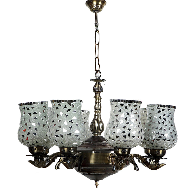 Ceiling Lamp - Asta Vilona Mosaic Golden Antique Chandelier