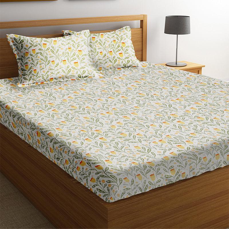 Buy Zion Floral Bedsheet Bedsheets from Vaaree