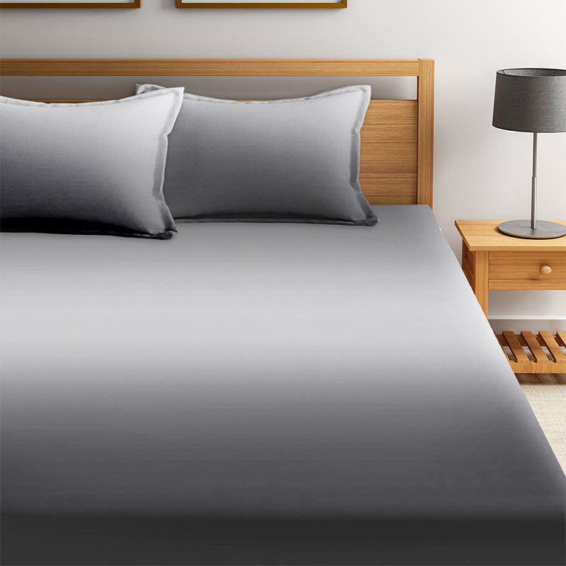 Buy Silas Solid Bedsheet - Grey Bedsheets from Vaaree