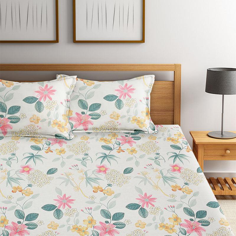 Buy Avena Floral Bedsheet Bedsheets from Vaaree