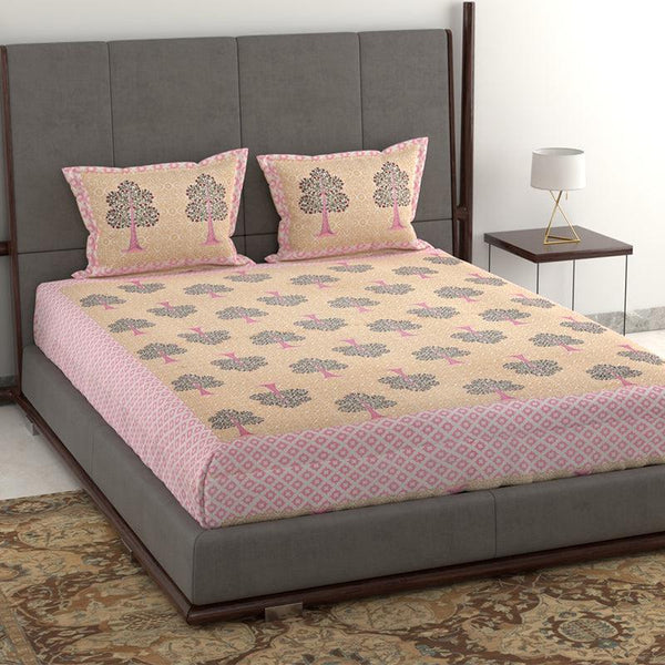 Buy Geetika Printed Bedsheet - Yellow Bedsheets from Vaaree